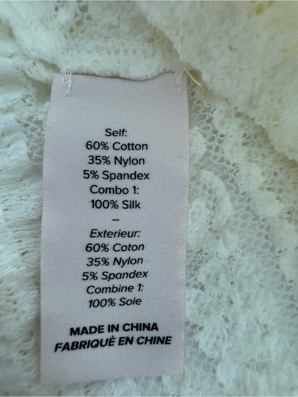 Cinq à Sept Ivory Solene Lace Cold Shoulder Mock Neck Top Size S Cotton Blend - Picture 10 of 11